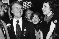 Candidate Governor Jimmy Carter campaigning Boston MA